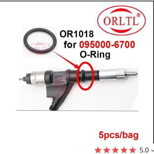 5PC /bag O ring OR1018 silicone sealing ring Hot Sale for DENSO injector housing 095000-6700 R61540080017A 095000-6701