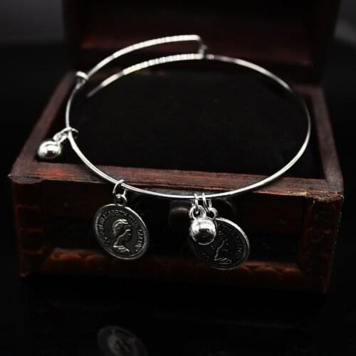 ALX 013 new European style of ancient svalloy coins in Europe bracelet bangle pendant jewelry