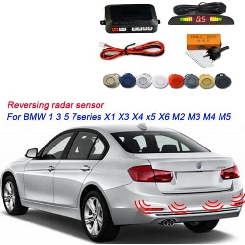 Car Parking Radar Monitor Detector System is suitable For BMW all models, with 4 sensors LED screen display automatic parking