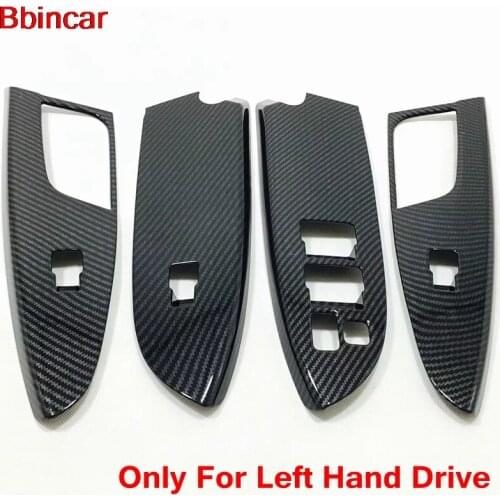 Bbincar For Mitsubishi Eclipse Cross 2016 2017 2018 LHD Regulator Armrest Door Window Lifter Switch Button Cover Trim ABS Chrome