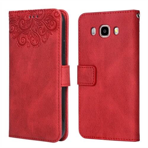 For Samsung Galaxy J5 2016 Flower Embossing Case J510F J510G J510Y J510M Wallet Flip Leather Case for Samsung J5 2016 Cover