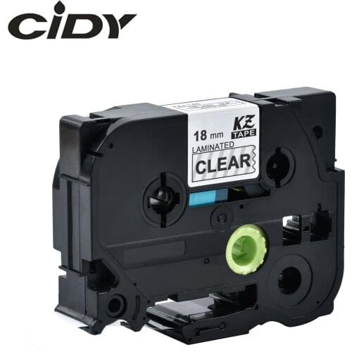 CIDY Tze 145 Tz145 white on clear laminated Compatible P touch 18mm tze-145 tz-145 tze145 Label Tape Cassette Cartridge