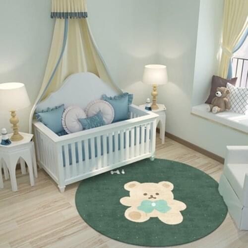 Carpet Bedroom Decor Floor Mat Childrens Round Rug Bedroom Living Room Round Carpet 러그 ковер коврик для ванной диван ковры Baño