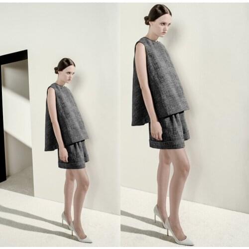 LEO&LIN Thin Section Denim Cotton Linen Basic Dress Clothing Pants yarn-dyed Wholesale Skirt Fabric