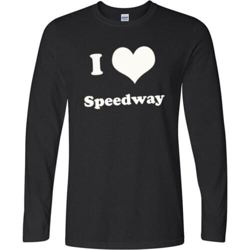 2019 New I Love Speedway - Mens T-Shirt - shubuzhi UK - BikER - JacketMans Unique Cotton Long Sleeves O-Neck T Shirt Loose Size