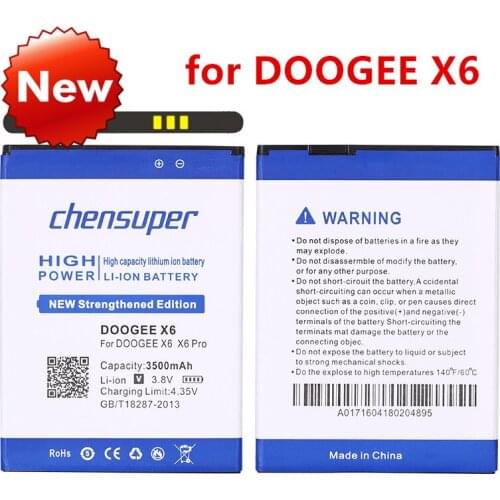 New 3500mAh DOOGEE X6 Battery for DOOGEE X6 DOOGEE x6 pro