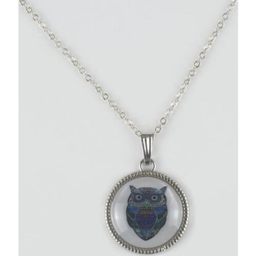 Owl Figured Pearl Necklace (Small)