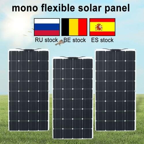 Panel solar hot sale high efficiengcy flexible solar panel 12v mono solar panel kit for home camping boat