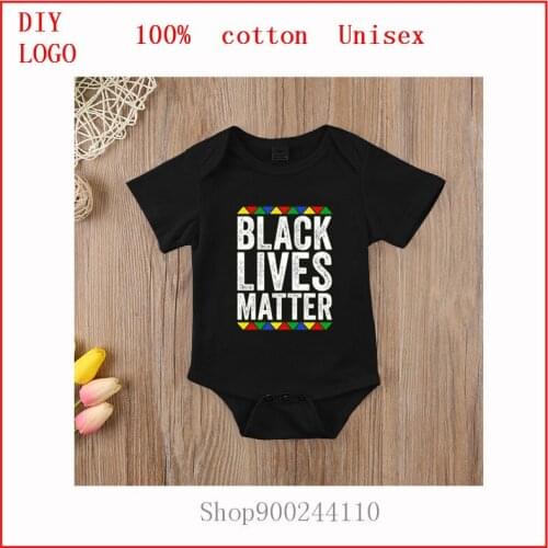 Infant Newborn Baby Girls Boys Short Sleeve Black Lives Matter 4 Print Romper Jumpsuit Outfit Clothes bodysuits baby Summer