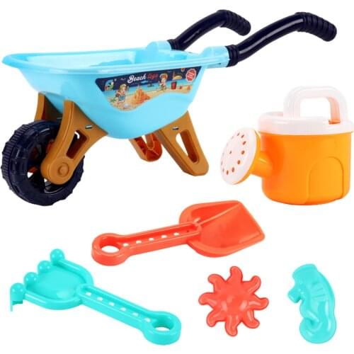 Beach Toys For Kids 6pcs Baby Beach Game Toys Children Sandbox Set Kit Summer Toys for Beach Play Sand Water Game Play Cart
