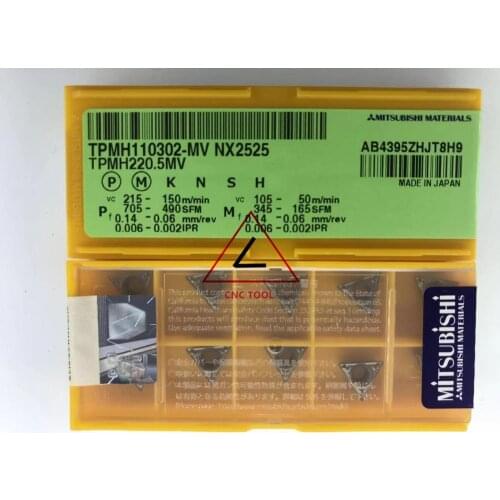 TPMH 110302 -MV NX2525 10pcs original Mitsubishi turning insert DIAEDGE