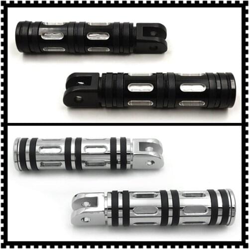 Aftermarket free shipping motorcycle parts Black Edge Cut Footpegs For Harley 2018-later FXBB FXBR FXBRS FXLR 2019 chromed