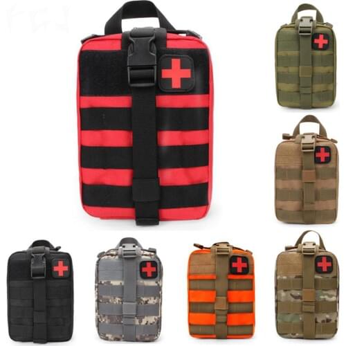 Waist Pack Waist Belt Bag Molle First Aid Kit Emergency Stripe Pouch Package On For Outdoor Hiking Climbing Lifesaving