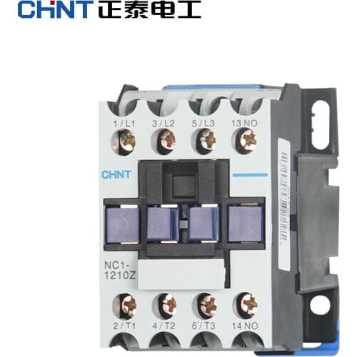 CHINT NC1-1210Z 1201Z Rail Mount Contactor Industrial Electric Contactor DC 24V DC36V DC48V DC110V DC220V NC1-1210 1201 LC1