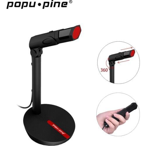 Karaoke USB 3.5mm Microphone Wired Condenser Studio Microphone For Computer PC Laptop Gaming Audio Flexible Professional Mic