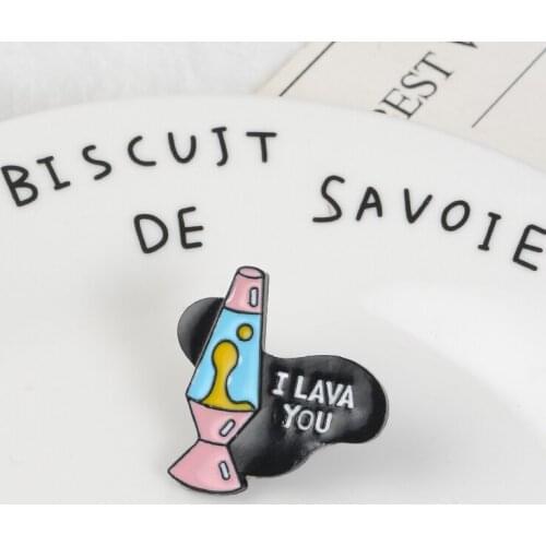 Pink Lava Lamp Pins I LAVA YOU Pins Lava Love Jewelry Valentines Day Gift for Girlfriend Boyfriend Him Her