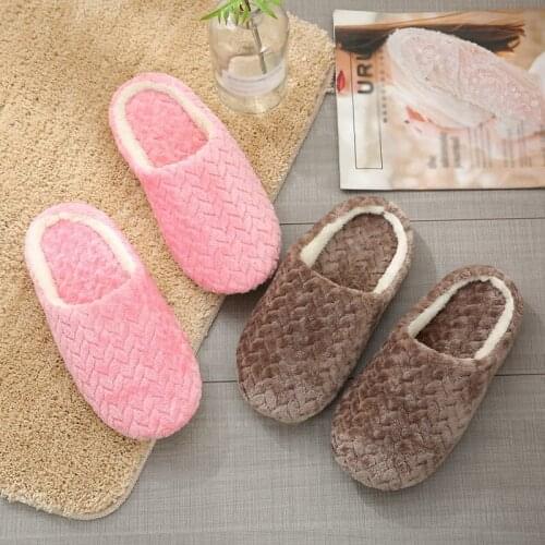 Slippers winter Woman shoes home plush House slippers Lovers men adult slipper man winter shoes fur slippers slides for Woman