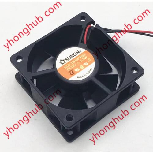 SUNON KDE1206PTB3 DC 12V 1.1W 60x60x25mm Server Cooling Fan