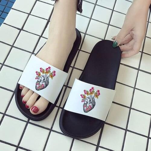 Flatform House Slippers Women Shoes 2021 Non-slip Bathroom Beach Slides sandals Lovers Summer Fashion Flip Flops ladies shoes