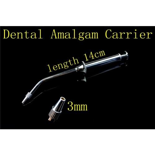 1PC Stainless Steel medical Dental Amalgam Carrier Bone Powder Transfer Filling Syringe Injector Implant Instrument Dentist Tool