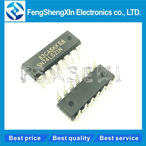 10pcs/lot 74LS21 SN74LS21N HD74LS21P SN74LS21 DIP-14 Dual 4-input Positive AND Gates IC