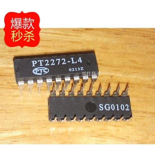 10PCS Original PT2272-L4 DIP-18 receiver decoder / latching function PTC new