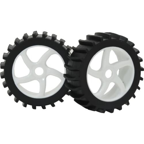 2pcs New RC 1:8 Bajer Buggy 5-spokes Wheels & Snow / Sand Paddle Tires Set for VRX FS HSP Redcat HPI Ofna Losi Kyoso Car