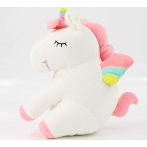 2 Styles Cute Unicorn Plush Toy White Pink Unicorn Horse Soft Stuffed Doll Baby Bed Time Sleepy Unicorn Toys