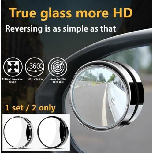 360-degree wide-angle adjustable circular rotating rear-view auxiliary blind spot mirror auto replacement parts car accessories