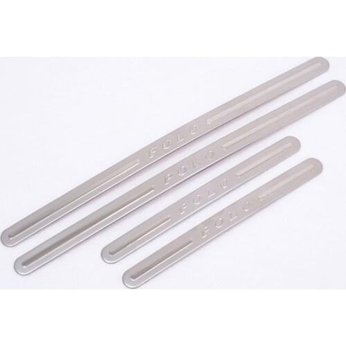 4PCS For Volkswagen VW POLO 2011 2012 2013 2004-2010 polo Stainless steel Door Scuff Sill Plates styling car accessories
