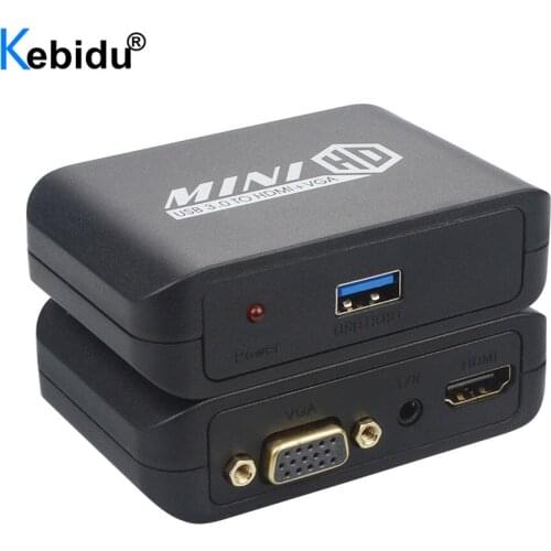 4K Multi-Display USB 3.0 to HDMI-compatible VGA Adapter USB3.0 to HDMI-compatible Audio Video Converter HD 1080P For Computer