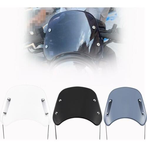 5"-7" Windshield For Yamah XJ 400 XJ 600S Diversion XJR 1200 Motorcycle Retro Cafe Racer Headlight Windscreen Wind Deflector