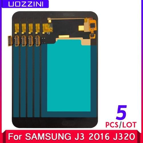 5 PCS AAA+ Copy OLED LCD For SAMSUNG Galaxy J3 2016 J320 J320F J320FN 5.0" Display Touch Screen Digitizer Assembly 100%Tested