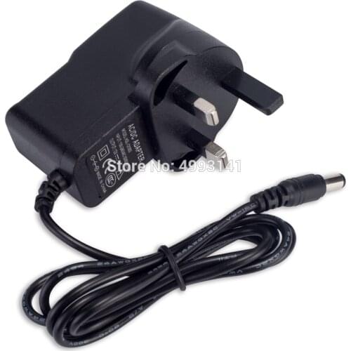 50PCS AC DC 3V1A 4.5V1A 5V1A 6V1A 7.5V1A 9V1A 12V1A 100V-240V Converter UK Plug LED Light Strip Power Adapter Supply Charger