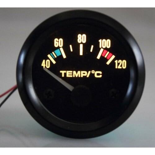 Car 2" 52mm Digital Car Water Temp Temperature Gauge 12V 40-120℃ LED With With Water Temp Joint Pipe Sensor Adapter Auto Meter
