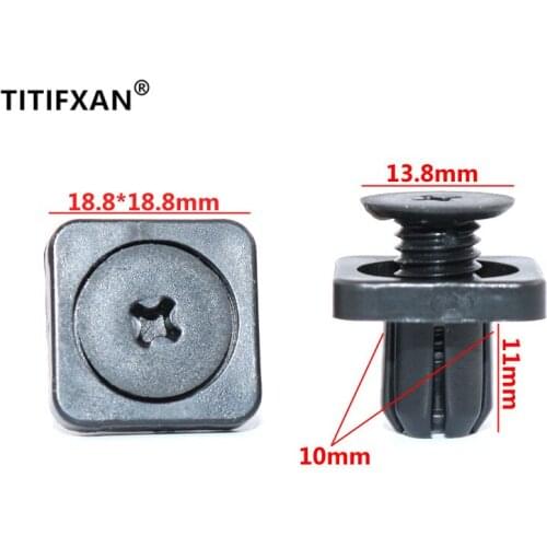 Car Chassis Engine Guard Square Screw Fastener Clip For Honda CRV Civic XRV City Vezel Spirior ELYSION Odyssey Fit Accord