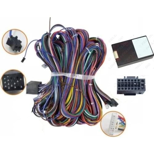 Car 16Pin Power Wiring Harness Cable Adapter With Canbus For BMW E46/E39(1995-2000)/E53(99) Install Aftermarket Android Stereo