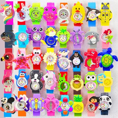 50 Patterns Cartoon Animals Children Watches for Boys Girls Birthday Gift Kids Watches Digital Electronic Wristwatches Clock