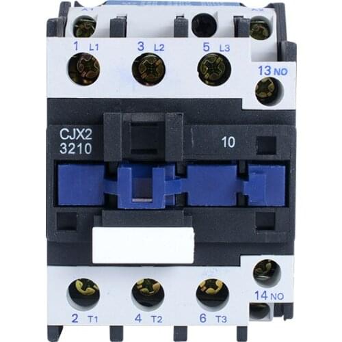 CJX2-3210 LC1 AC Contactor 32A NO 3-Phase DIN Rail Mount Electric Power Contactor 24V 36V 110V 220V 380V