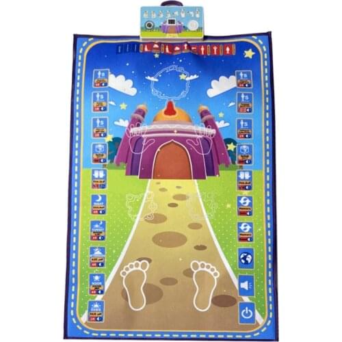 Children Educational Electronic Interactive Prayer Mat tapis de priere Islam Prayer Rug Carpet Muslim Worship Salat Musallah
