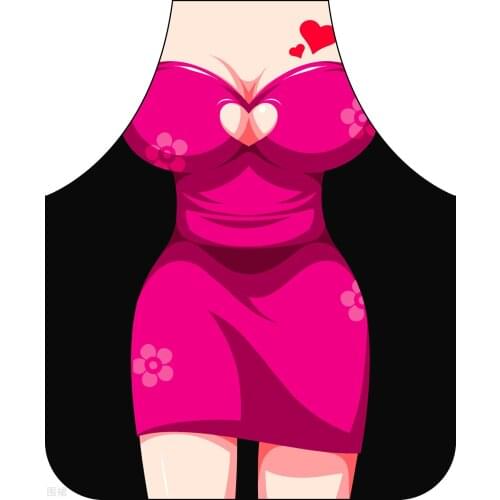 Aprons of Kitchen Sexy Funny Personalized Digital Printed For Women Man BBQ Cleaning Cooking Apron apron for men maid apron