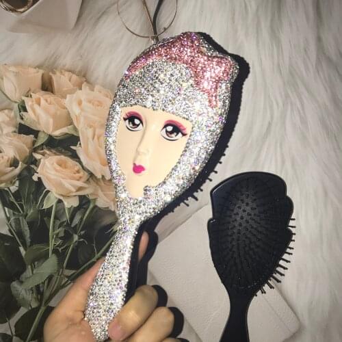 Glitter Comb Comfortable Airbag Massage Hair Combs Hair Accessories Detangler Brush Girl Curly Hair Brush Beautiful Women Gifts