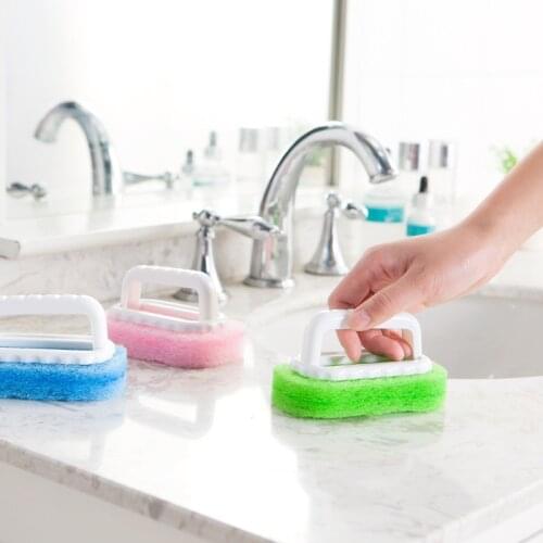 Sponge Brush Window Groove Tiles Bathroom Stove Cleaning Brush Household Kitchen Dust Brush Cleaning Tool Tile Cleaner
