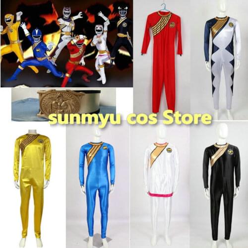 Hyakujuu Sentai Gaoranger Gao Red Kakeru Shishi the Blazing Lion bodysuits Cosplay Costume,Custom Size Halloween