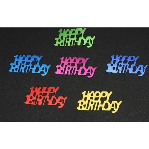 Confetti happy birthday for Gift Craft Birthday Party baby shower favor Decoration DIY table crakers scatter sprinkles