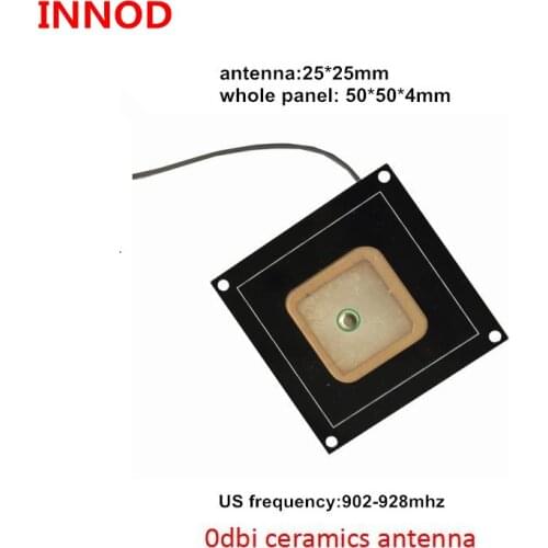 Short read range 865-868MHZ 0dbi uhf rfid antenna sma or ipex connector Circular Polarization passive mini ceramics rfid