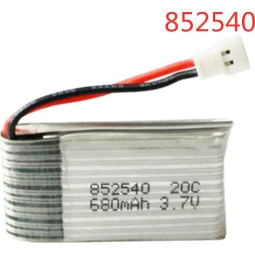 5pcs/lot 3.7 V 680 mAh Lipo Battery For Syma X5C X5SW 905 Cherson CX-30 model aircraft M68 Li-po Battery 852540 lipo battery