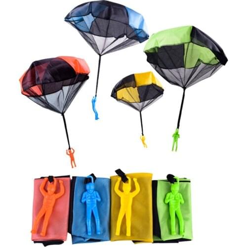 Hand Throwing Mini Soldier Parachute Funny Indoor Outdoor Game Educational Toys for Kids Flying Parachutes Sports#38