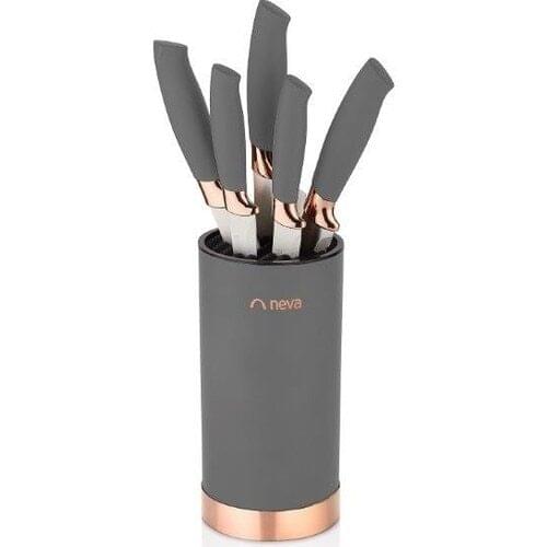 Neva N2758 Sweet Premium Grizay Cylinder 6 pieces Knife Set paring knife, fruit and vegetable peelers multi-purpose knife, bread knife
