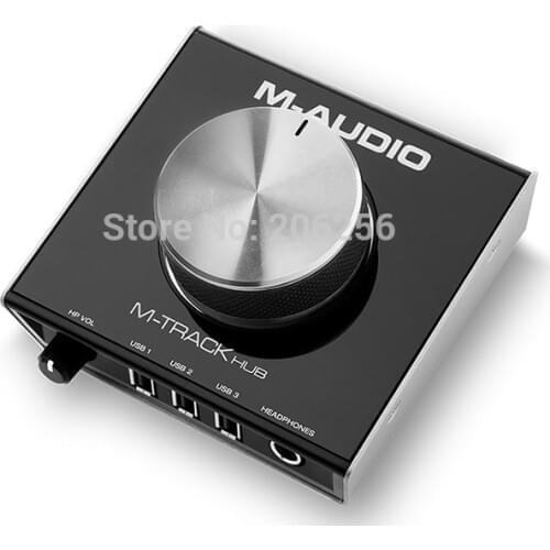 New M-AUDIO M-Track HUB Professional Audio Interface Sound Card MIDI Arranger Play Sound Card USB Expansion
